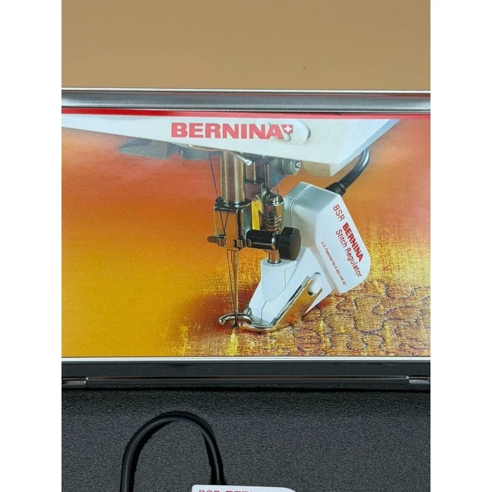 Bernina BSR 3 Stitch Regulator Foot w 2 Soles Cable Case Manual Quilting